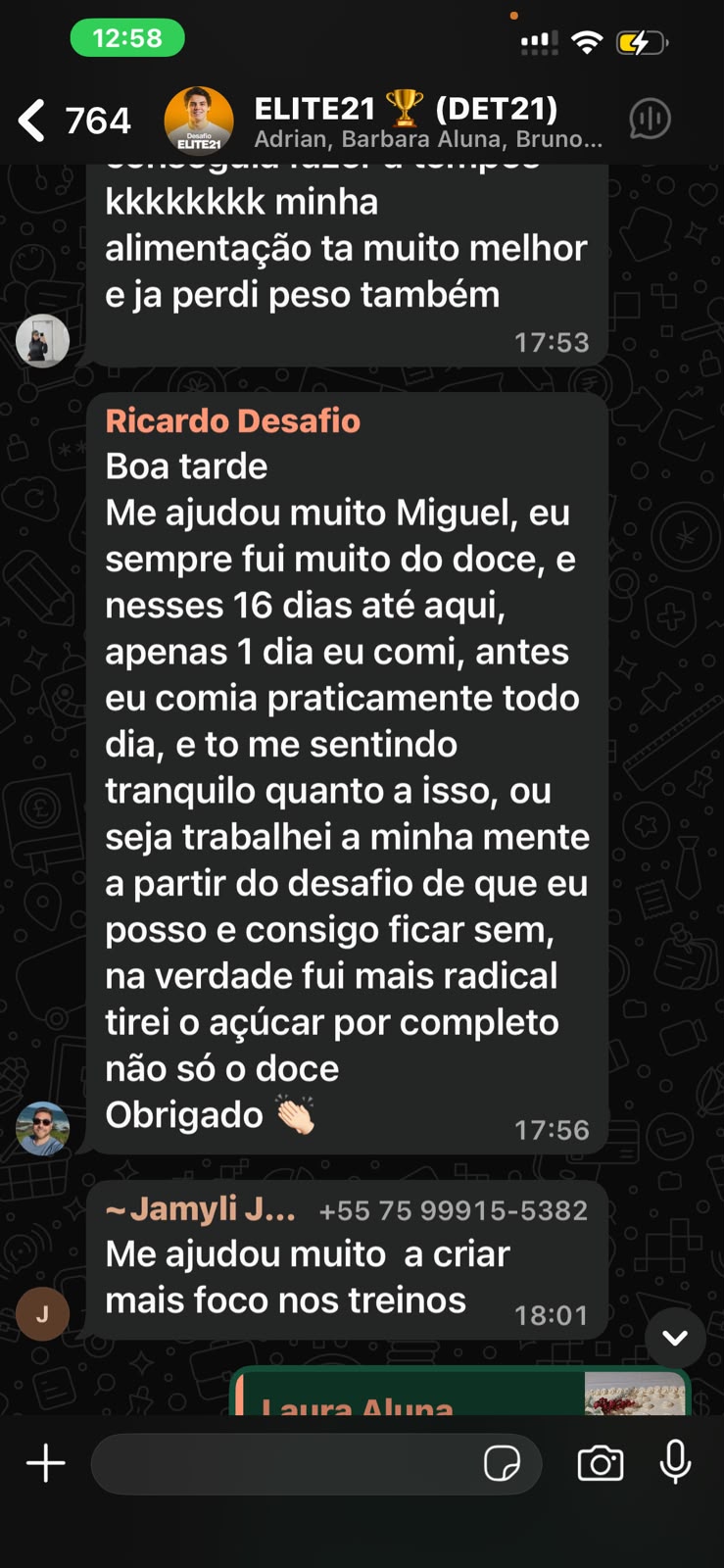 Depoimento real de participante do Desafio ELITE21 6