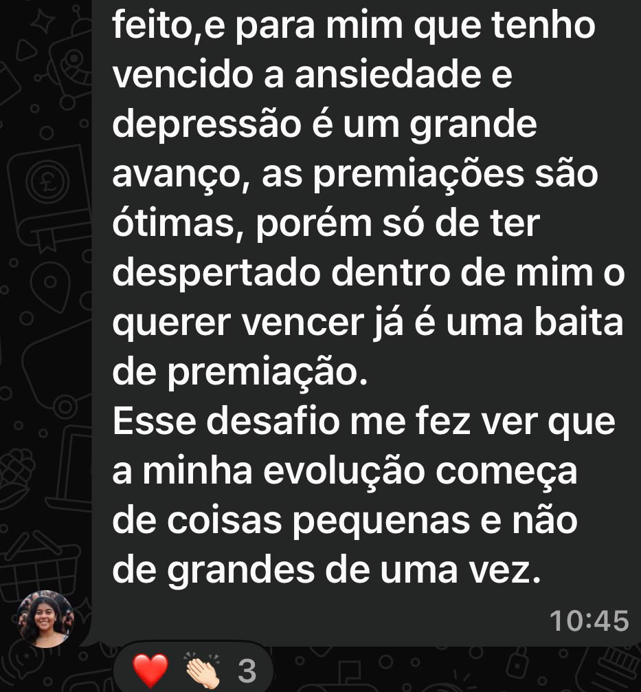 Depoimento real de participante do Desafio ELITE21 3