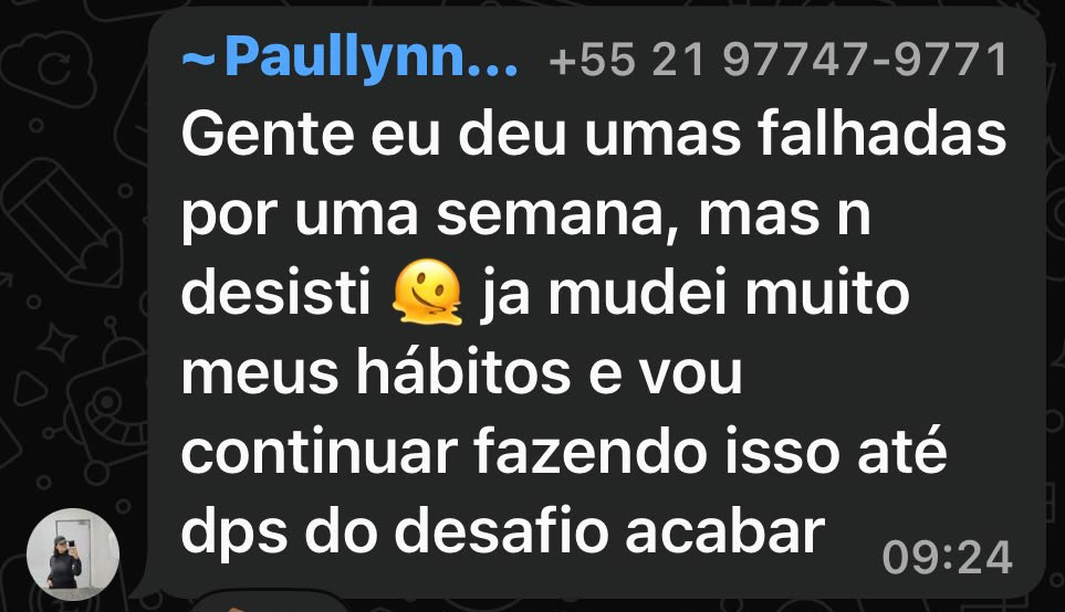 Depoimento real de participante do Desafio ELITE21 3